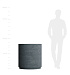 Кашпо CONCRETIKA CYLINDER XL EROSIA GREY D80H85 заказать и купить с доставкой из магазина производителя Конкретика по цене 67 590 руб.