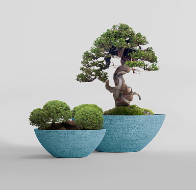 Кашпо CONCRETIKA BONSAY EROSIA BLUE D79H30 заказать и купить по цене 25 110 руб ниже рынка от производителя с доставкой.