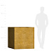 Кашпо CONCRETIKA CUBE RICH GOLD 100x100x100 заказать и купить с доставкой из магазина производителя Конкретика по цене 130 070 руб.