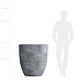 Кашпо CONCRETIKA VASE 3 CONCRETE GREY LIGHT D90H95 заказать и купить с доставкой из магазина производителя Конкретика по цене 93 410 руб.
