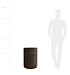Кашпо CONCRETIKA TOPPER EROSIA BROWN D40H60 заказать и купить с доставкой из магазина производителя Конкретика по цене 20 410 руб.