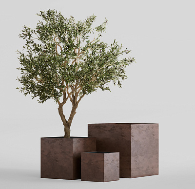 Кашпо CONCRETIKA CUBE COFFEE 30x30x30 заказать и купить по цене 11 280 руб ниже рынка от производителя с доставкой.
