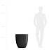 Кашпо CONCRETIKA VASE 3 EGG BLACK D60H65 заказать и купить с доставкой из магазина производителя Конкретика по цене 34 050 руб.