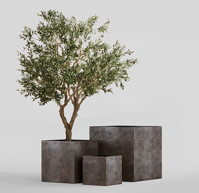 Кашпо CONCRETIKA CUBE TAUPE CONCRETE 70x70x70 заказать и купить по цене 65 740 руб ниже рынка от производителя с доставкой.