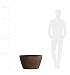 Кашпо CONCRETIKA BOWL COFFEE D80H45 заказать и купить с доставкой из магазина производителя Конкретика по цене 32 570 руб.