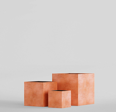 Кашпо CONCRETIKA CUBE RED CLAY 70x70x70 заказать и купить по цене 61 890 руб ниже рынка от производителя с доставкой.