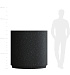 Кашпо CONCRETIKA CYLINDER XL EGG BLACK D120H120 заказать и купить с доставкой из магазина производителя Конкретика по цене 134 190 руб.