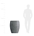 Кашпо CONCRETIKA OVAL SMOKEY BLUE D60H88 заказать и купить с доставкой из магазина производителя Конкретика по цене 50 560 руб.