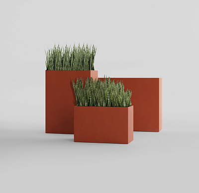 Кашпо CONCRETIKA DIVIDER TERRACOTTA 90x35x70 заказать и купить по цене 41 910 руб ниже рынка от производителя с доставкой.