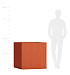 Кашпо CONCRETIKA CUBE TERRACOTTA 90x90x90 заказать и купить с доставкой из магазина производителя Конкретика по цене 90 920 руб.