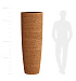 Кашпо CONCRETIKA CONUS EROSIA OCHRE D60H170 заказать и купить с доставкой из магазина производителя Конкретика по цене 153 010 руб.