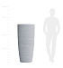 Кашпо CONCRETIKA CONUS EROSIA WHITE D60H130 заказать и купить с доставкой из магазина производителя Конкретика по цене 91 810 руб.