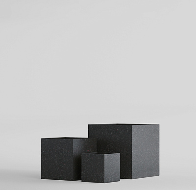 Кашпо CONCRETIKA CUBE EGG BLACK 30x30x30 заказать и купить по цене 9 980 руб ниже рынка от производителя с доставкой.