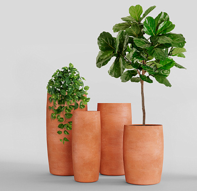 Кашпо CONCRETIKA CIGAR RED CLAY D37H78 заказать и купить по цене 24 560 руб ниже рынка от производителя с доставкой.