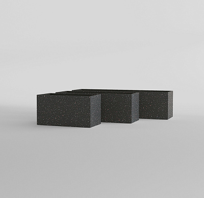Кашпо CONCRETIKA BALCONY EGG BLACK 40x20x15 заказать и купить по цене 6 650 руб ниже рынка от производителя с доставкой.