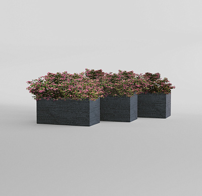 Кашпо CONCRETIKA BALCONY EROSIA BLACK 80x20x20 заказать и купить по цене 12 760 руб ниже рынка от производителя с доставкой.