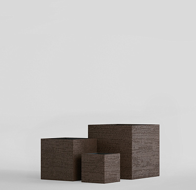 Кашпо CONCRETIKA CUBE EROSIA BROWN 80x80x80 заказать и купить по цене 82 890 руб ниже рынка от производителя с доставкой.