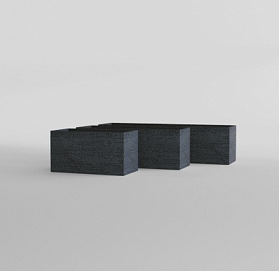 Кашпо CONCRETIKA BALCONY EROSIA BLACK 80x20x20 заказать и купить по цене 12 760 руб ниже рынка от производителя с доставкой.