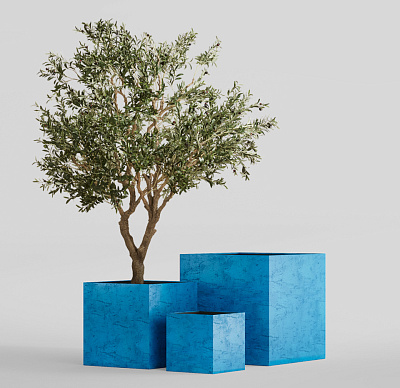 Кашпо CONCRETIKA CUBE COBALT BLUE 30x30x30 заказать и купить по цене 11 280 руб ниже рынка от производителя с доставкой.