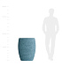 Кашпо CONCRETIKA OVAL EROSIA BLUE D60H88 заказать и купить с доставкой из магазина производителя Конкретика по цене 48 450 руб.