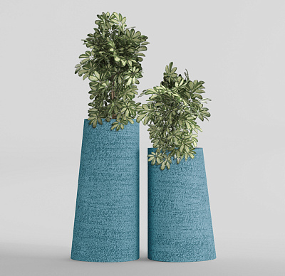 Кашпо CONCRETIKA DUET EROSIA BLUE D41H104 заказать и купить по цене 42 090 руб ниже рынка от производителя с доставкой.