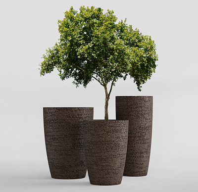 Кашпо CONCRETIKA CONUS EROSIA BROWN D41H57 заказать и купить по цене 17 850 руб ниже рынка от производителя с доставкой.