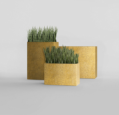 Кашпо CONCRETIKA DIVIDER RICH GOLD 80x30x50 заказать и купить по цене 36 980 руб ниже рынка от производителя с доставкой.