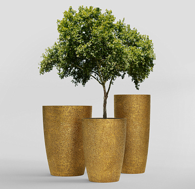 Кашпо CONCRETIKA CONUS RICH GOLD D50H90 заказать и купить по цене 36 220 руб ниже рынка от производителя с доставкой.