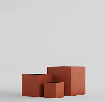 Кашпо CONCRETIKA CUBE TERRACOTTA 60x60x60 заказать и купить по цене 32 290 руб ниже рынка от производителя с доставкой.