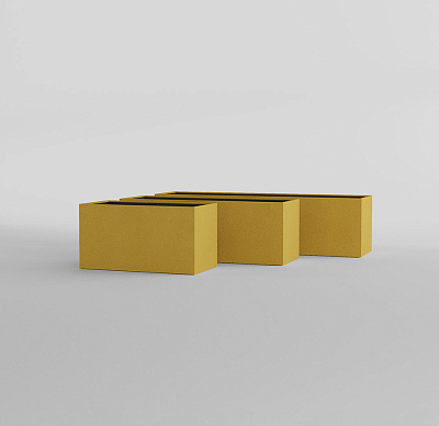 Кашпо CONCRETIKA BALCONY GOLD 60x20x20 заказать и купить по цене 10 200 руб ниже рынка от производителя с доставкой.