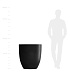 Кашпо CONCRETIKA VASE 3 NERO D75H82 заказать и купить с доставкой из магазина производителя Конкретика по цене 50 560 руб.
