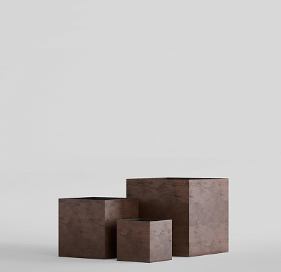 Кашпо CONCRETIKA CUBE COFFEE 60x60x60 заказать и купить по цене 36 490 руб ниже рынка от производителя с доставкой.
