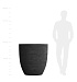 Кашпо CONCRETIKA VASE 3 EROSIA BLACK D90H95 заказать и купить с доставкой из магазина производителя Конкретика по цене 89 520 руб.