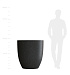 Кашпо CONCRETIKA VASE 3 EGG BLACK D90H95 заказать и купить с доставкой из магазина производителя Конкретика по цене 77 840 руб.
