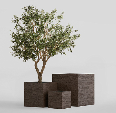 Кашпо CONCRETIKA CUBE EROSIA BROWN 80x80x80 заказать и купить по цене 82 890 руб ниже рынка от производителя с доставкой.