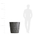 Кашпо CONCRETIKA CRATER CONCRETE GREY DARK D50H75 заказать и купить с доставкой из магазина производителя Конкретика по цене 30 600 руб.